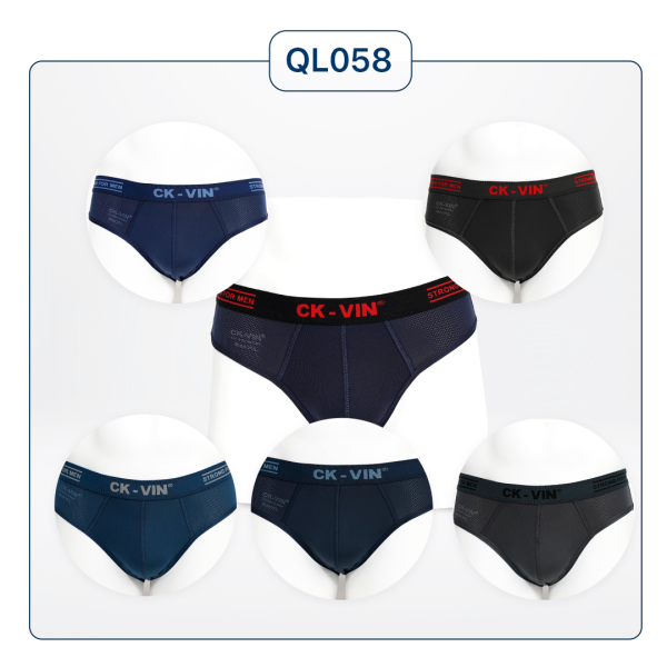Set 5 quần lót nam brief tam giác QL058